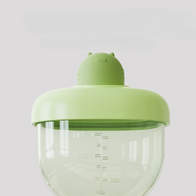 可愛嬰兒學飲高腳吸管杯（帶刻度）