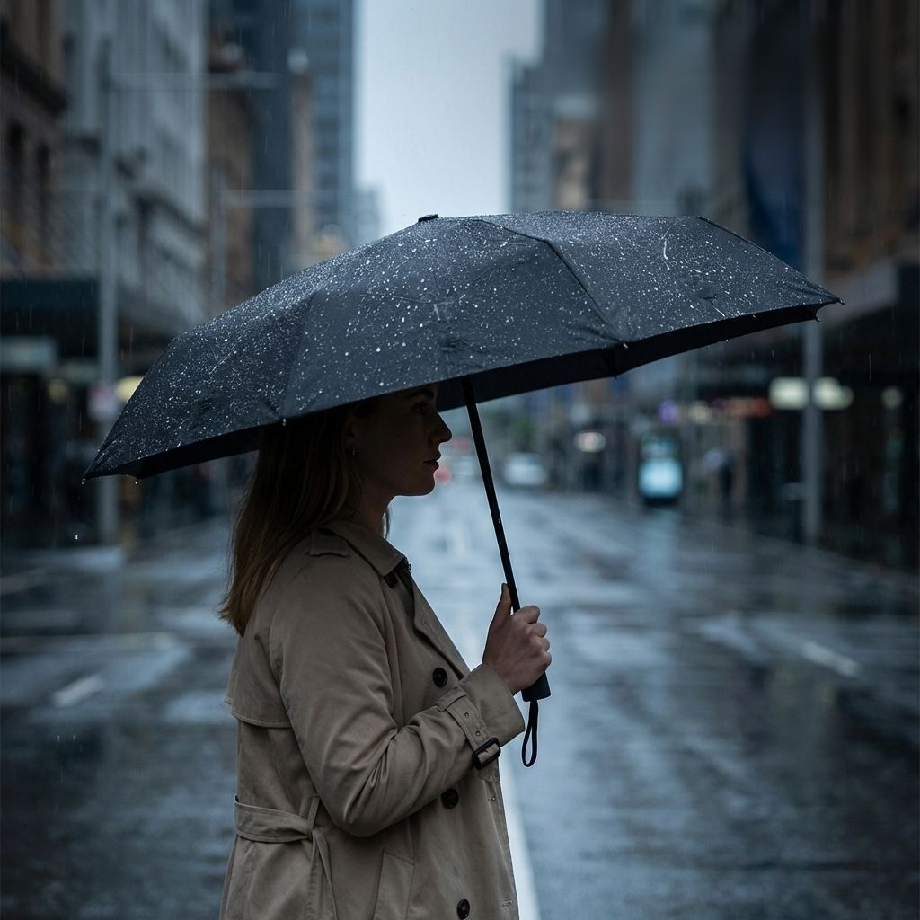 8本骨のビジネス用全自動日よけ傘