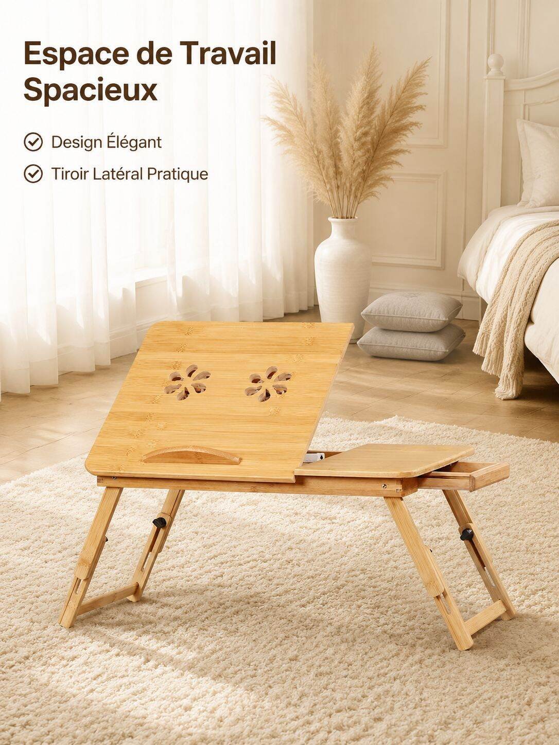 Bureau pliant portable pour ordinateur portable