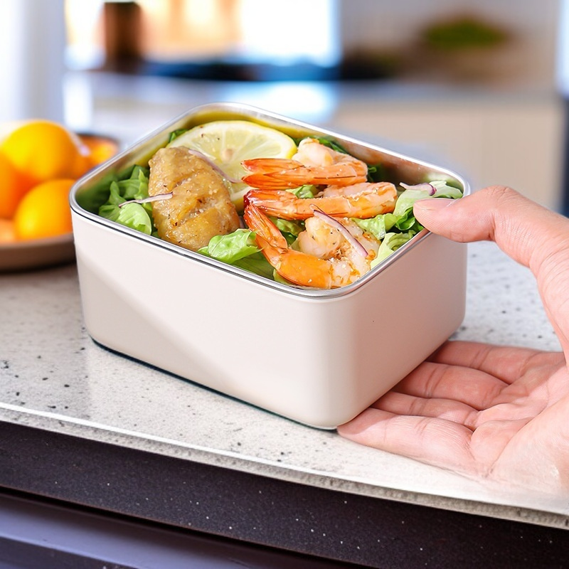 ステンレス鋼の正方形の弁当箱/食品貯蔵容器