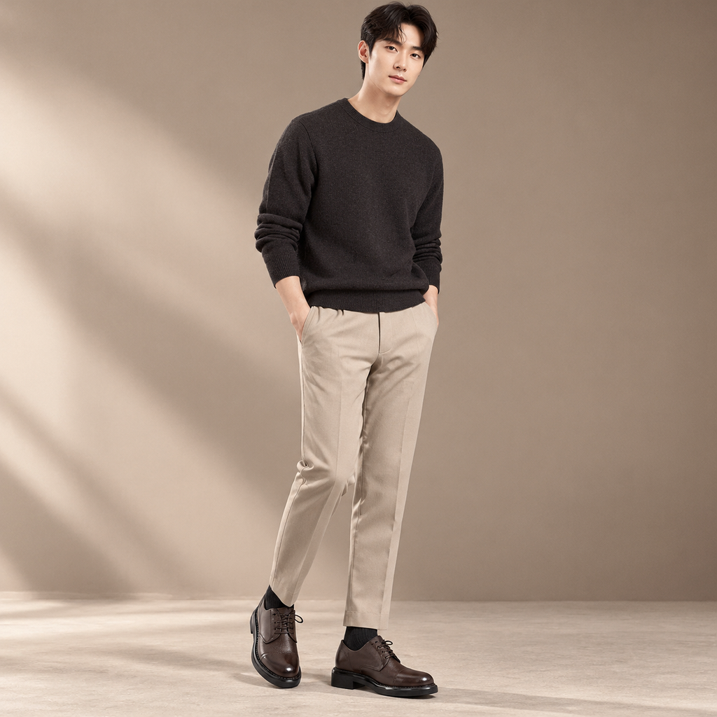 고급 두꺼운 밑창 비즈니스 남성 캐주얼화