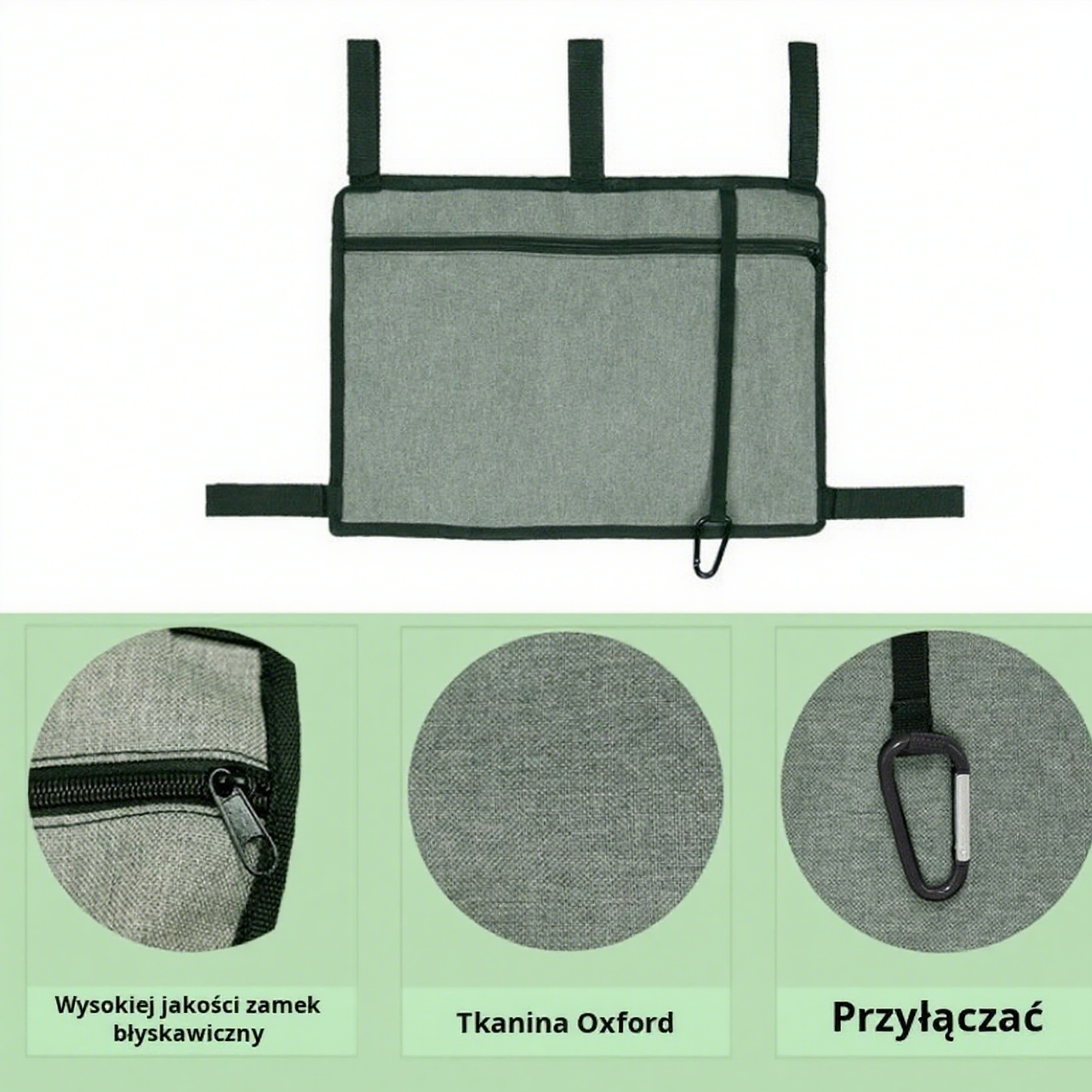 Wisząca torba do przechowywania na wózek lub wózek inwalidzki