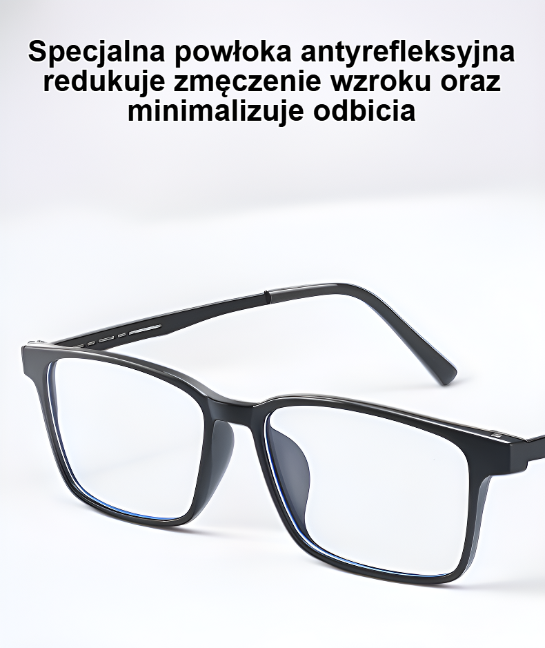 Okulary do czytania wysokiej rozdzielczości na białym tle