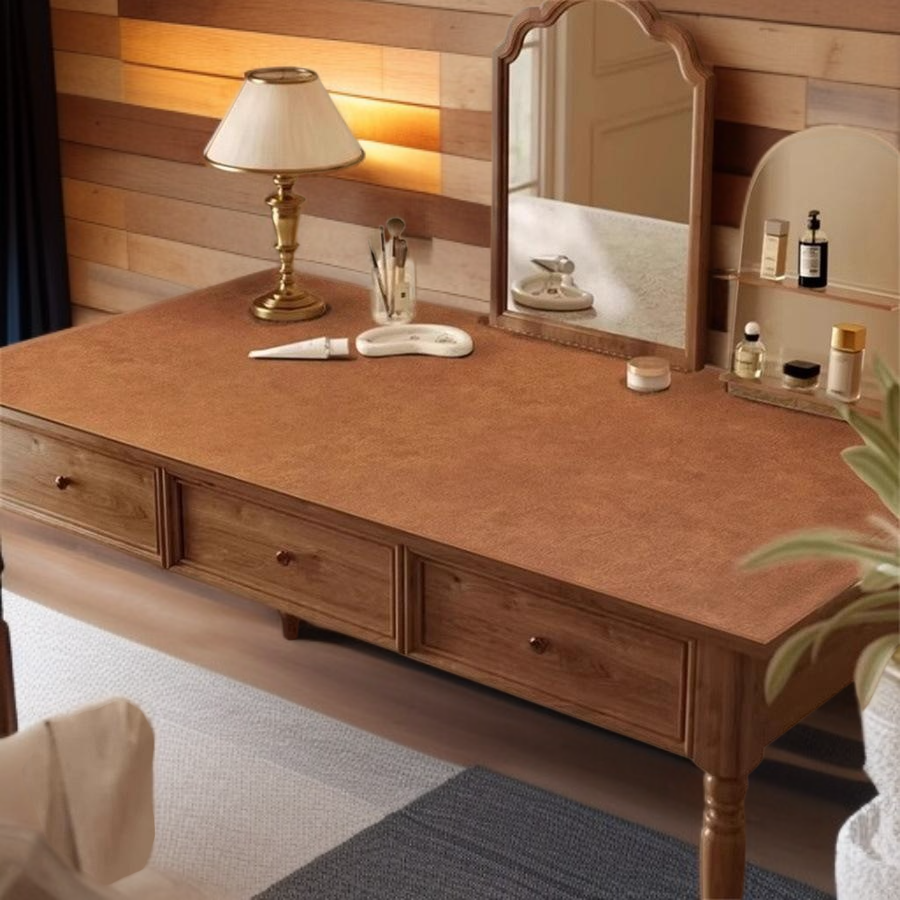 빈티지 대형 소가죽 패턴 데스크패드, 인조가죽 사무실용