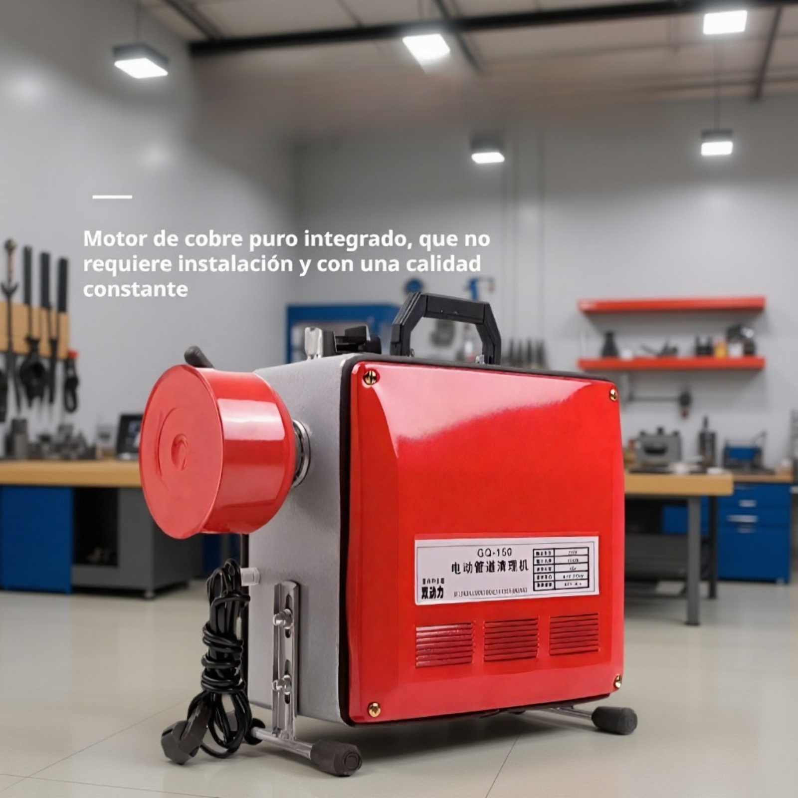 Desatascador de tuberías especial para alcantarillado