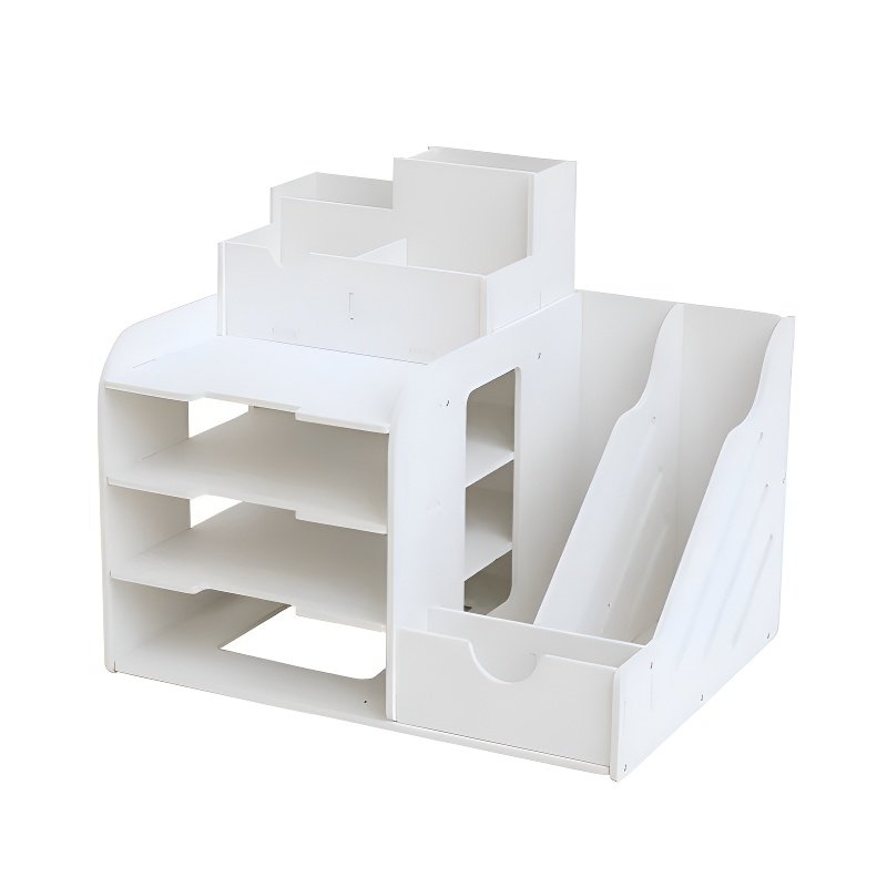 ชั้นวางเอกสารแบบตั้งตรงสำหรับสำนักงาน กล่องเก็บของอเนกประสงค์