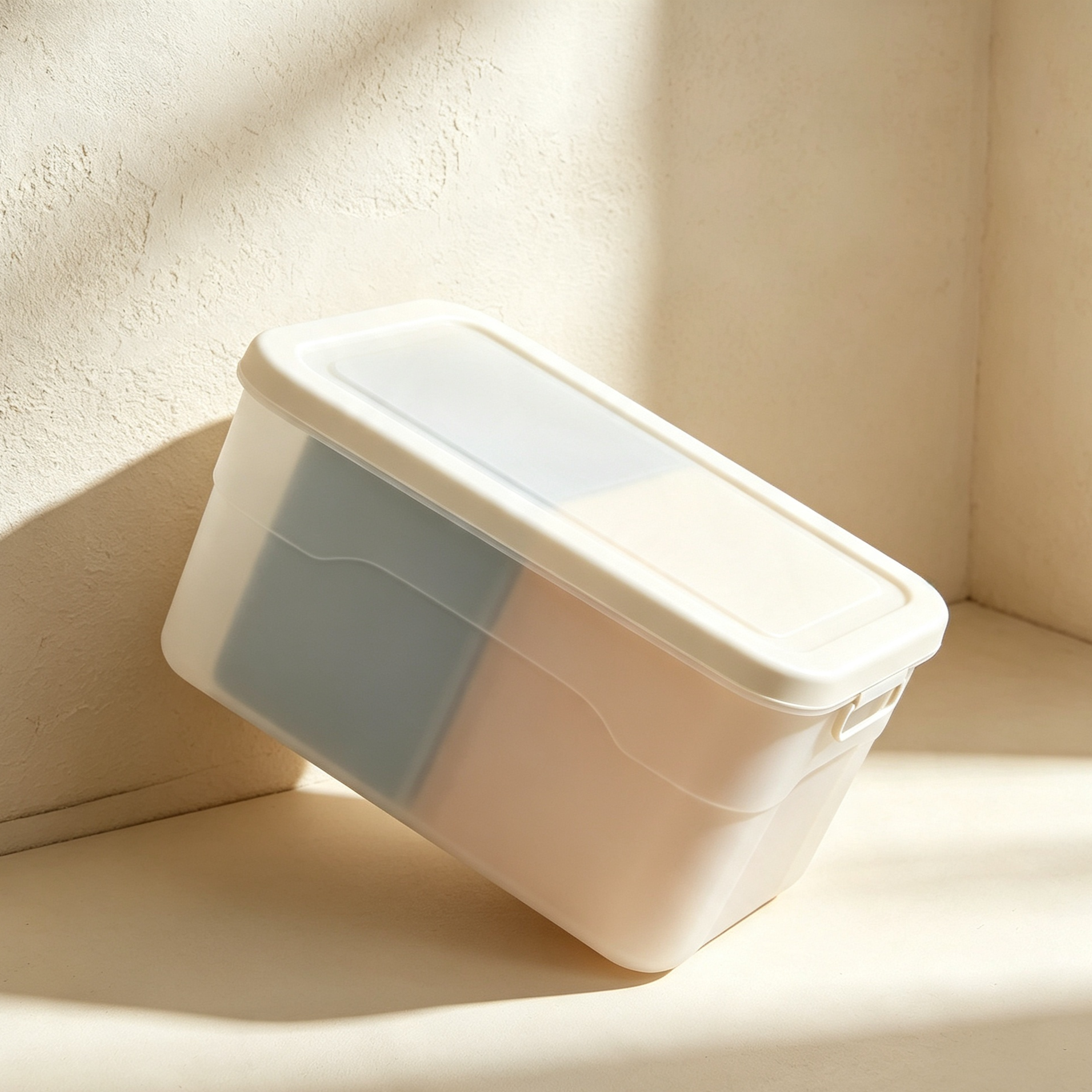 Plastic storage boxes (5 pieces)