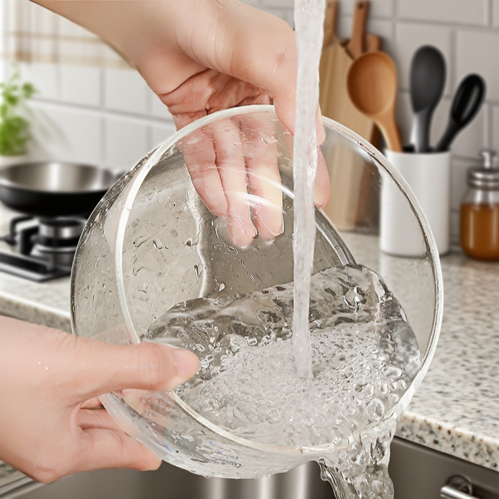 Ultraleichte runde Glas Essen Box