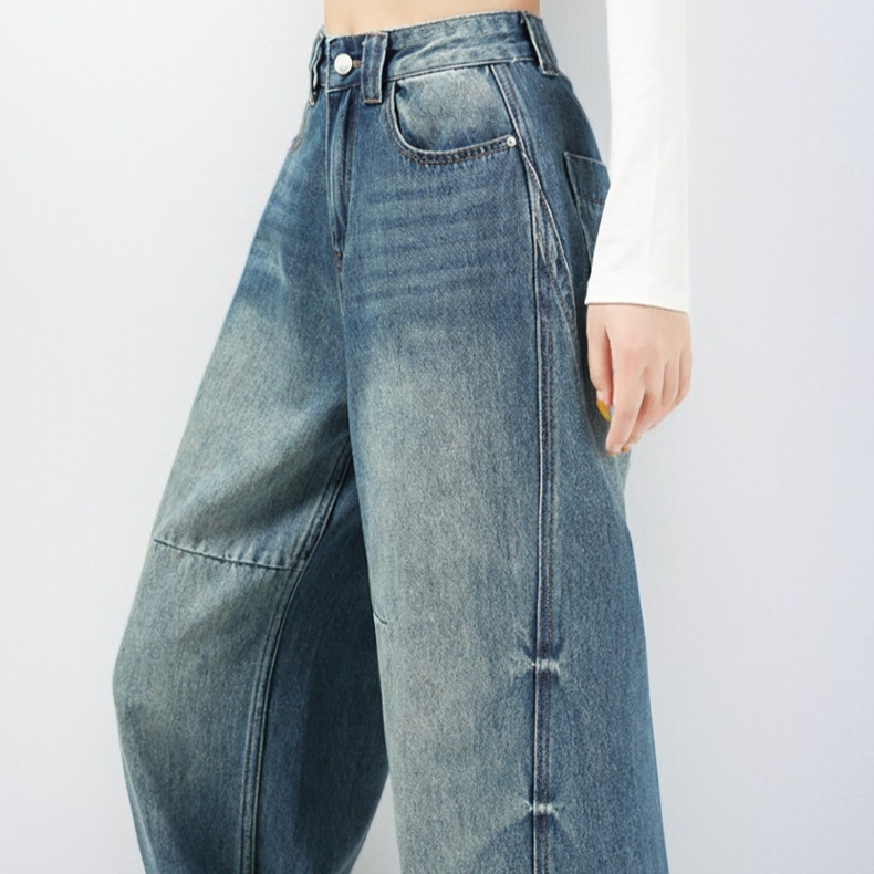 レディース用レトロジーンズ着用イメージ