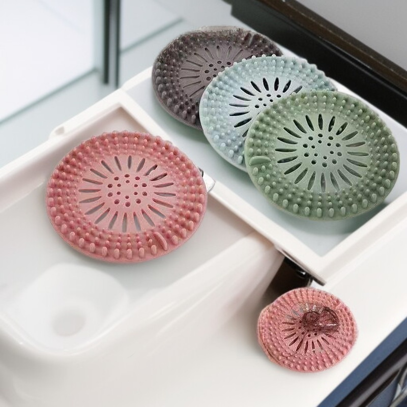 Bathroom drain hair filter