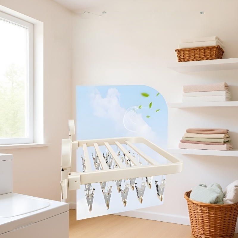 흡착식 양말 건조대 다기능 접이식 옷걸이