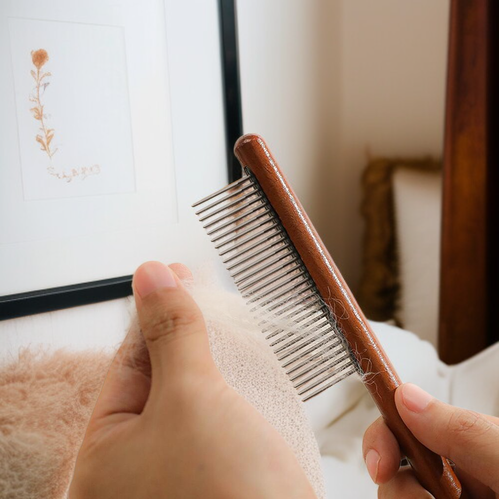 ステンレス製の細歯コーム