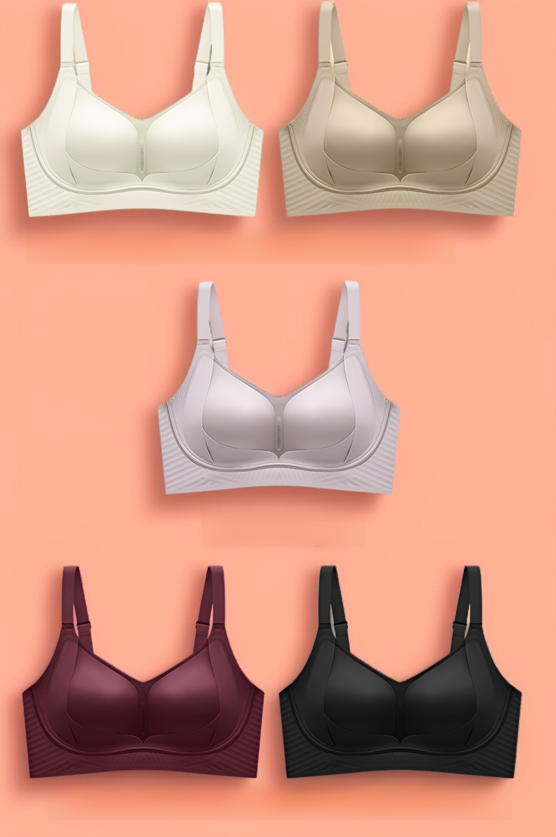 여성용 볼륨 브라 실루엣