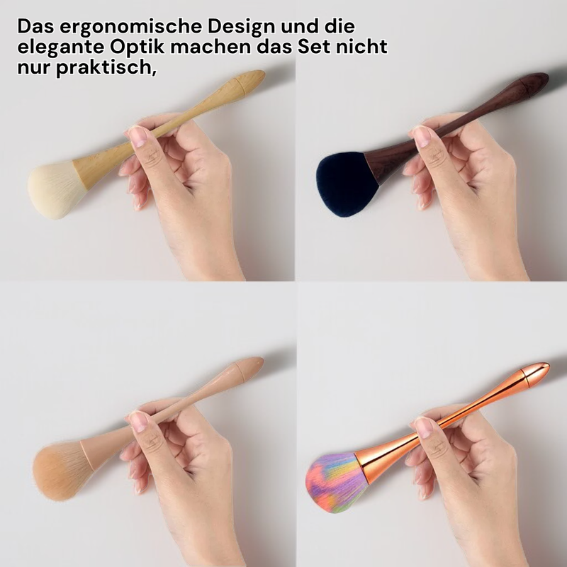 DaeBak Nagel Staubpinsel Luxus Set, 4 Stück