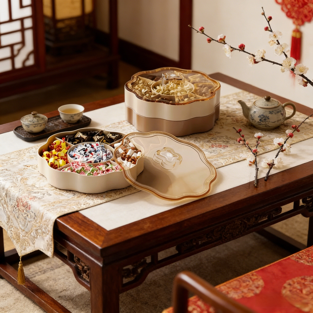 多功能五分格果乾盤