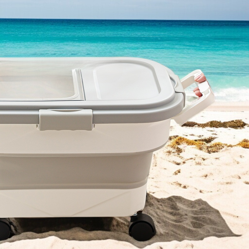 곡물보관수납함 곡물보관함 밀폐접이식방습수납함