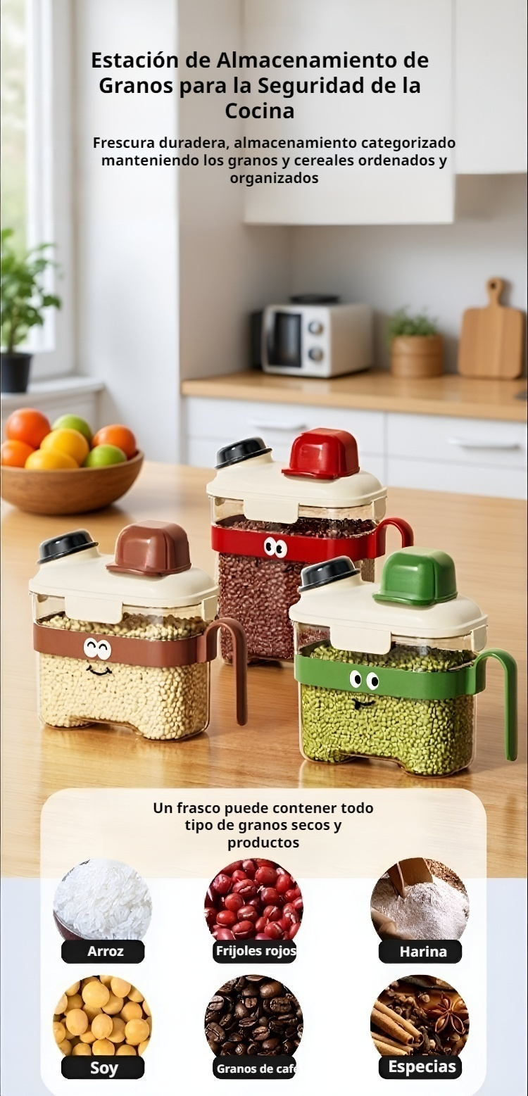 Detalle de la tapa hermética del bote de almacenamiento