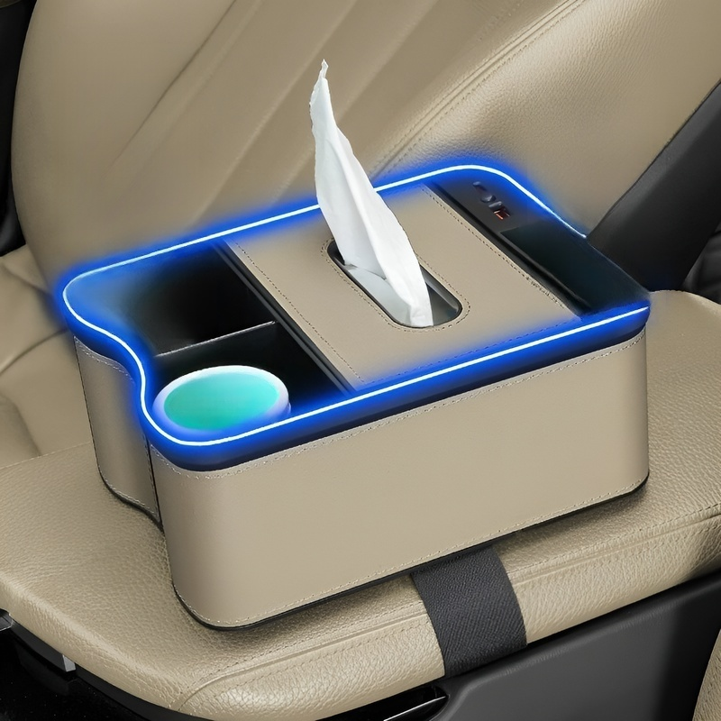 多功能儲物盒，扶手箱增高墊