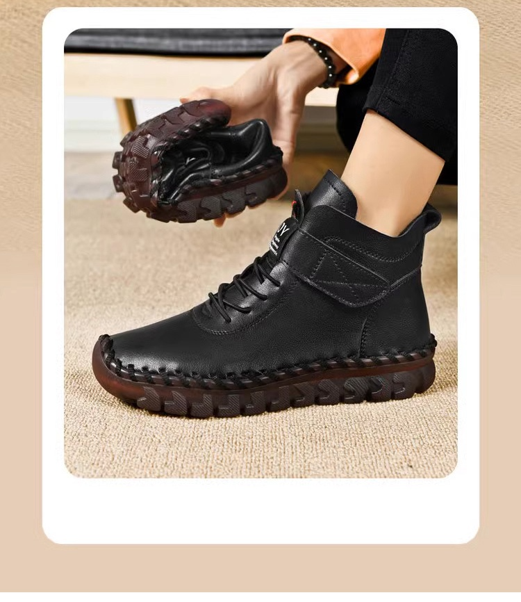 2025年新作カシミヤ100%裏地付きレディースアンクルブーツ正面画像