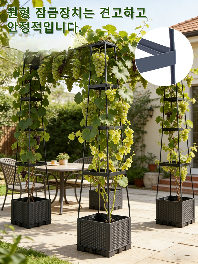 가정용 원예 재배 상자 채소와 꽃 재배