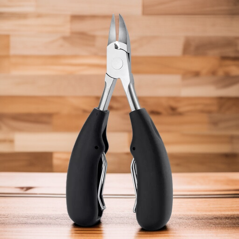 مجموعة مقصات أظافر مكونة من 5 قطع مع فتحة كبيرة وحواف مسطحة ومائلة