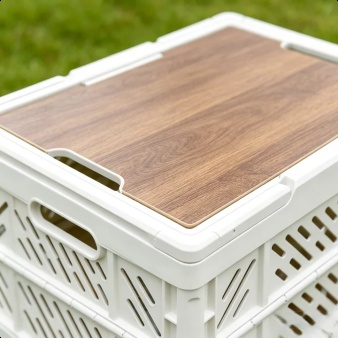 Foldable large capacity outdoor camping storage box