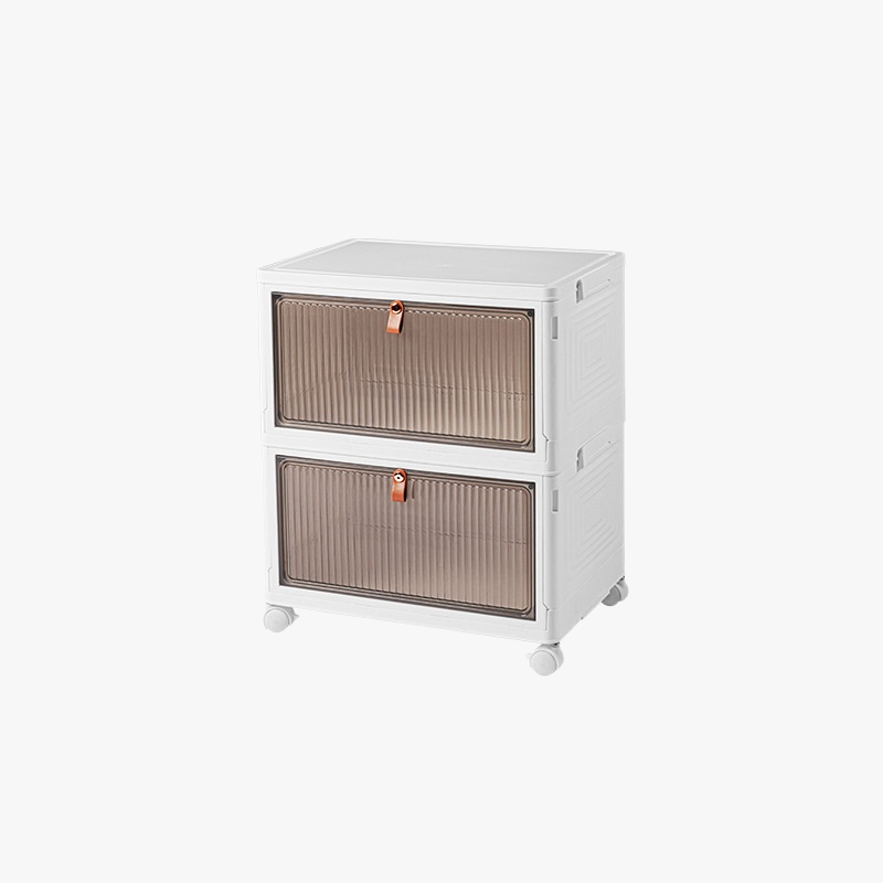 가정용 접이식 수납함 레이어드 투명 의류 정리함 사물함 장난감 수납함