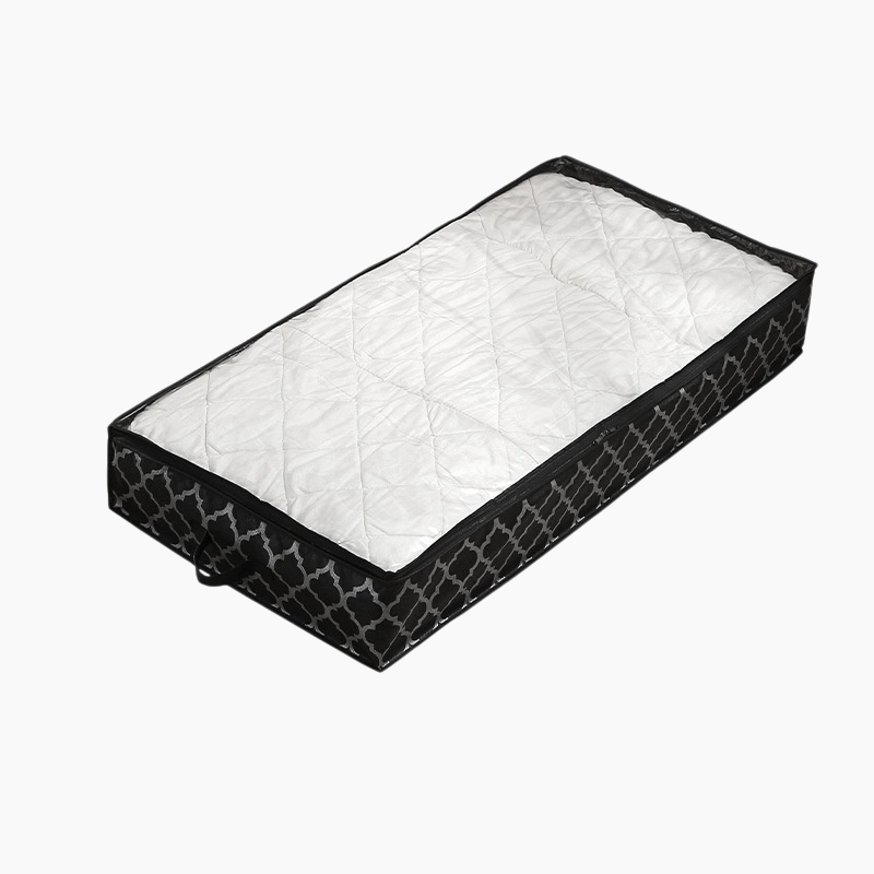 침대 밑 이불 수납함 방진 부직포 수납 파우치 대용량 이불 주머니 수납함 투명 옷 수납함