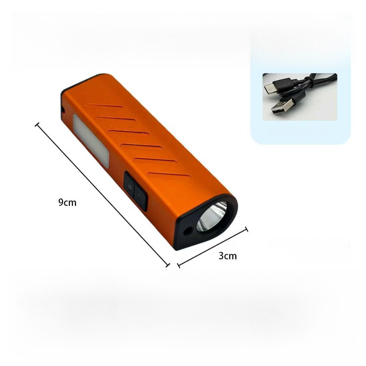 High Power Magnetic Work Flashlight