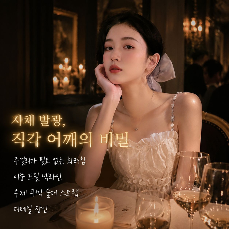 여성 블랙 퍼프 쇼트 프린세스 큐빅 스커트