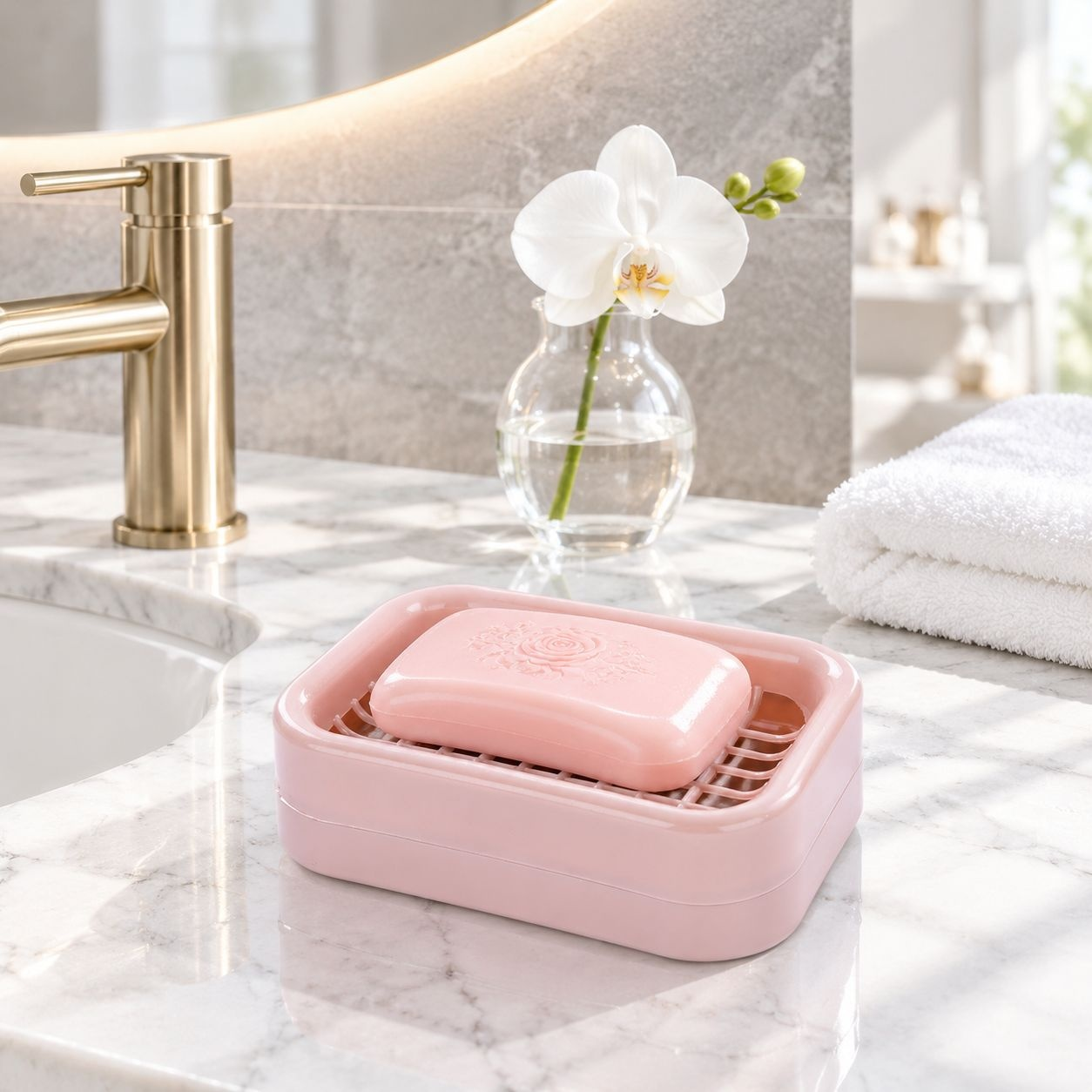 Luxury double-layer premium laundry soap draining box