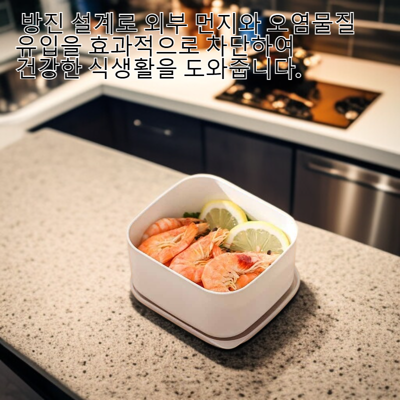 다기능 방진 밀폐 식품 신선 보관함 고저온 분리 수납함