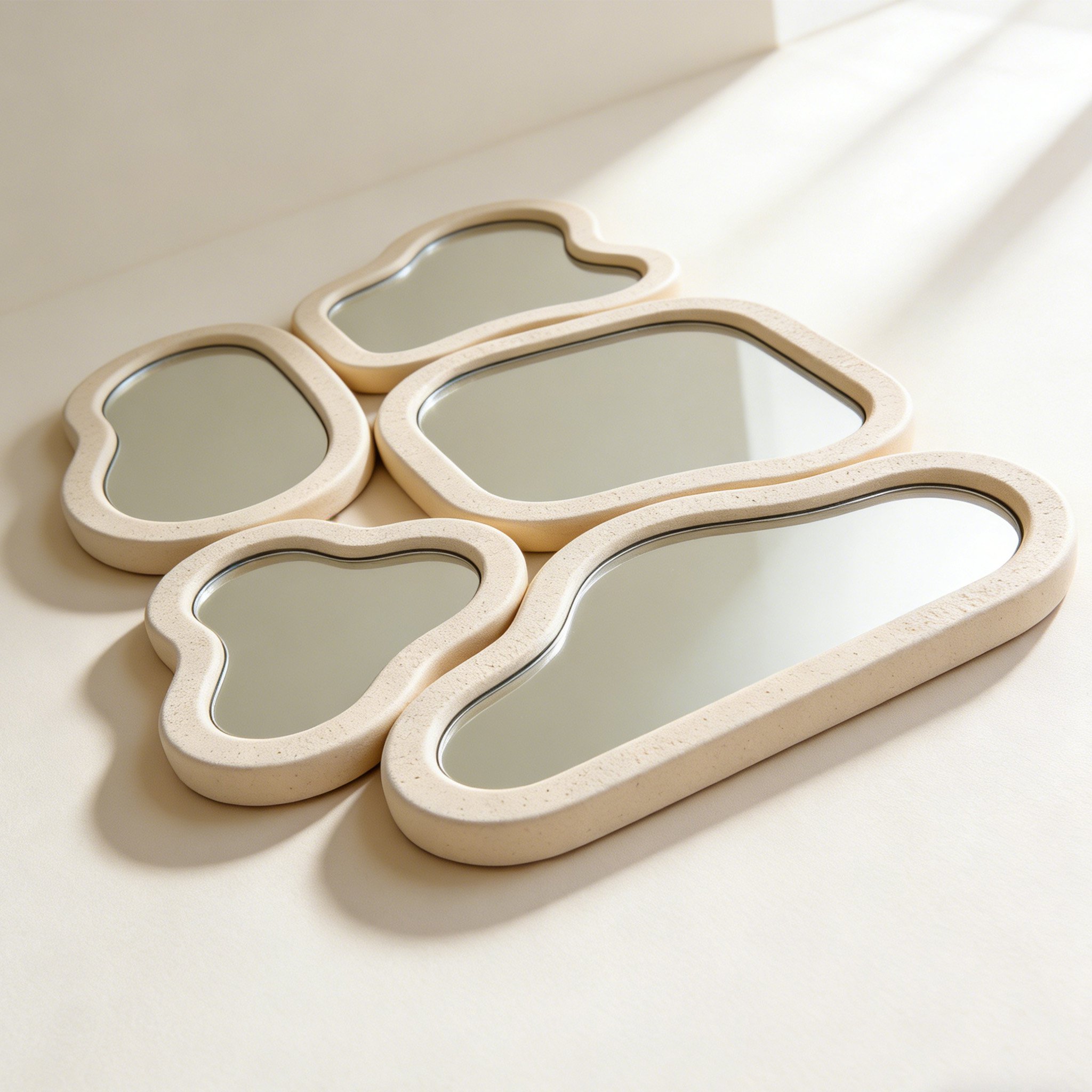 가정용 벽걸이 거울 설치 예시