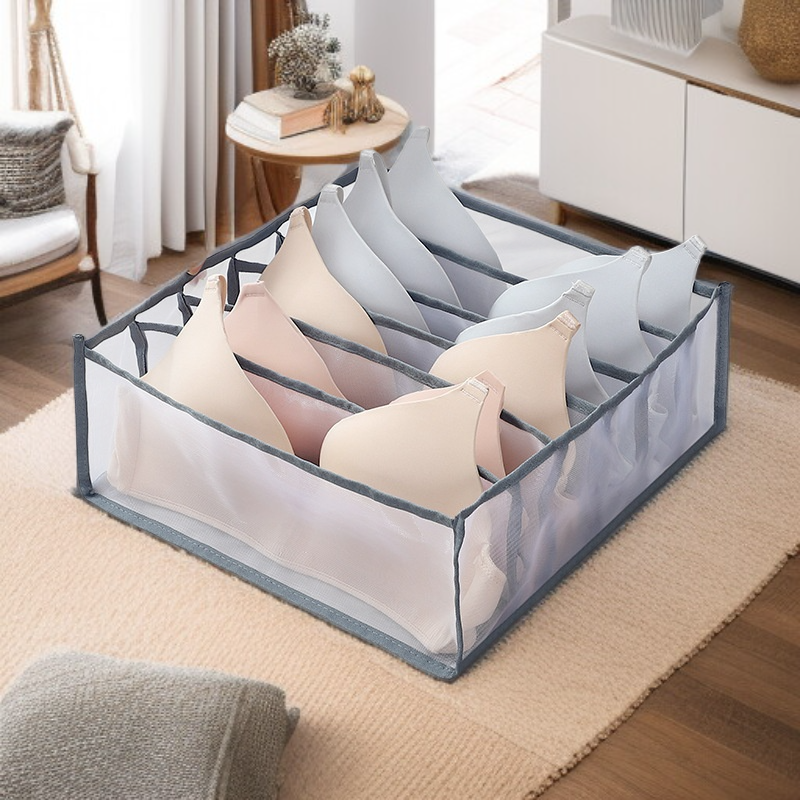 패브릭 수납함 쓰리인원 접이식 옷장 수납함 속옷 팬티 스타킹 칸 수납함