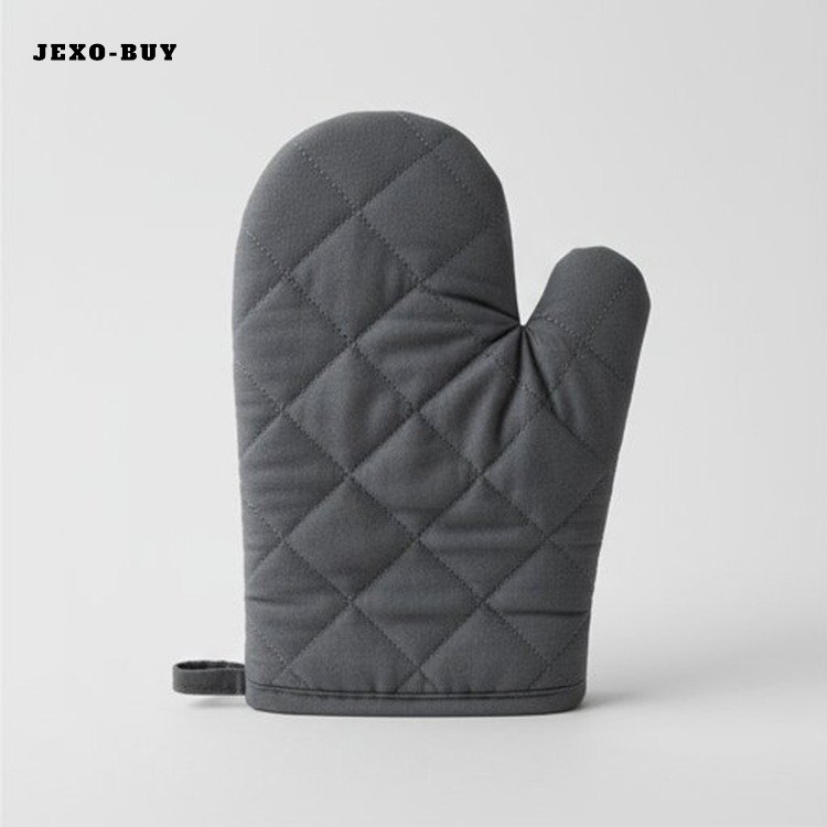 ถุงมือกันน้ำร้อนลวก ถุงมือเตาอบแบบหนาและยาวขึ้น กันลื่น ทนอุณหภูมิสูง (3 คู่)