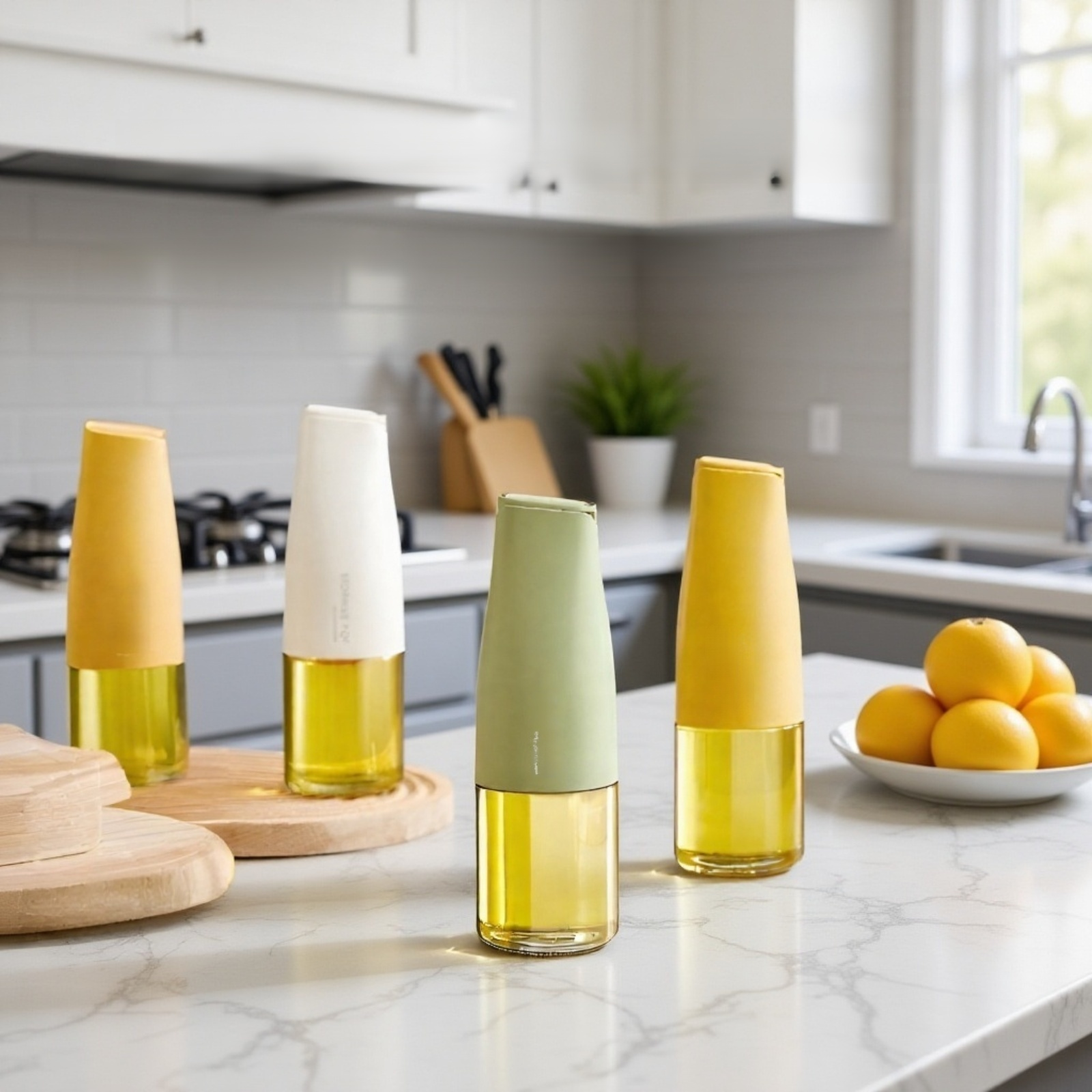 家庭用キッチンガラス製オイルポット