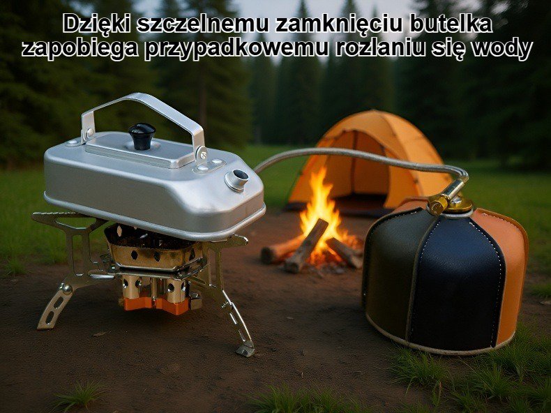 Butelka na wodę do plecaka turystycznego w kolorze niebieskim