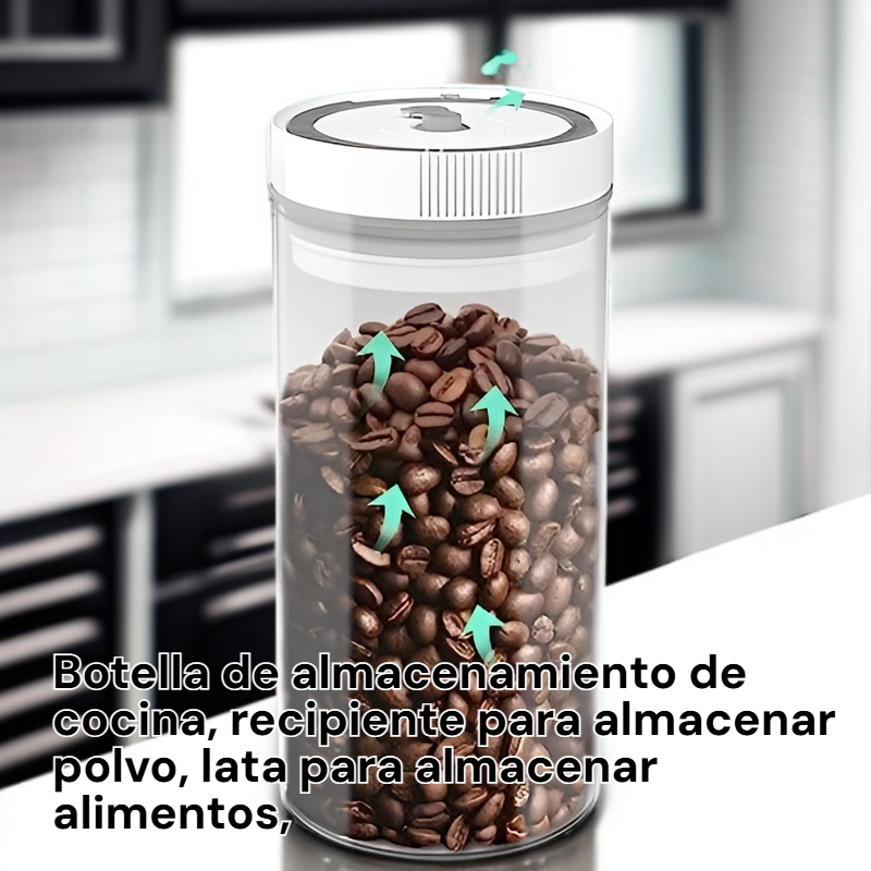 Recipiente plástico para guardar harina