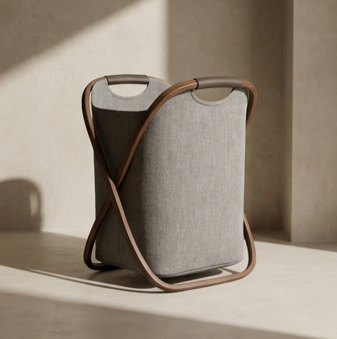 Praktický koš na prádlo pro úsporu místa