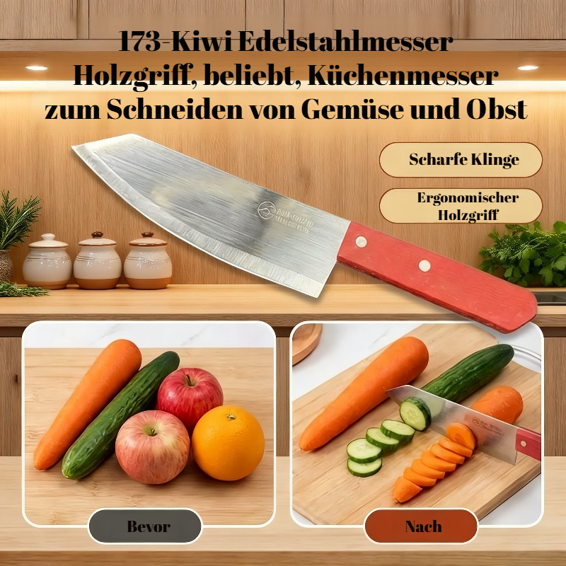 Küchen-Edelstahl Schneidemesser, zum Schneiden und Schälen von Gemüse und Obst