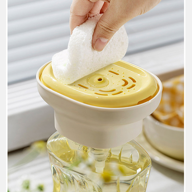 One-Touch Clean Kitchen Dish Soap Dispenser 