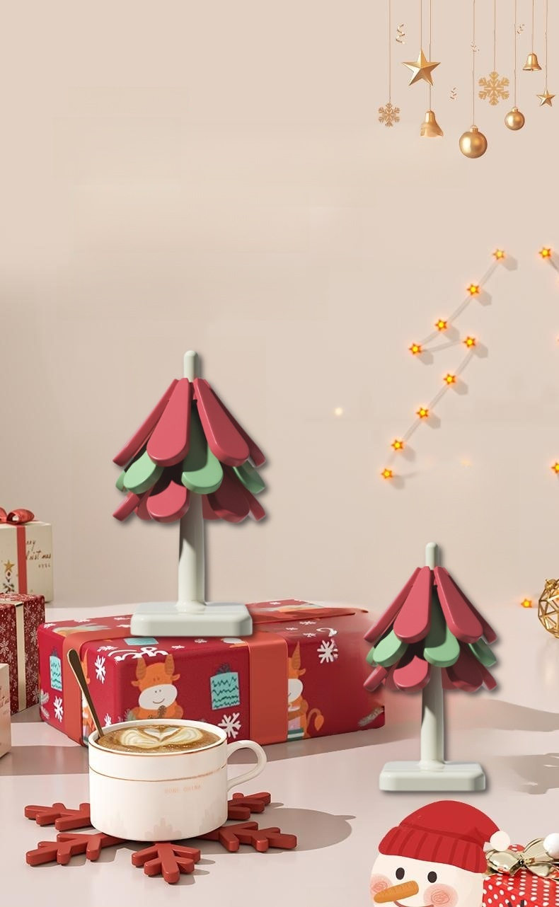 크리스마스 트리 디자인 가정용 식탁 매트