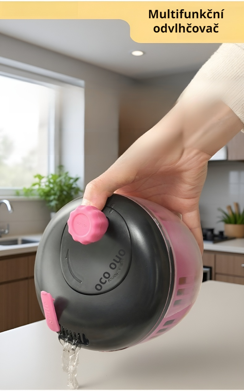 Moderní design ručního odkapávače na zeleninu