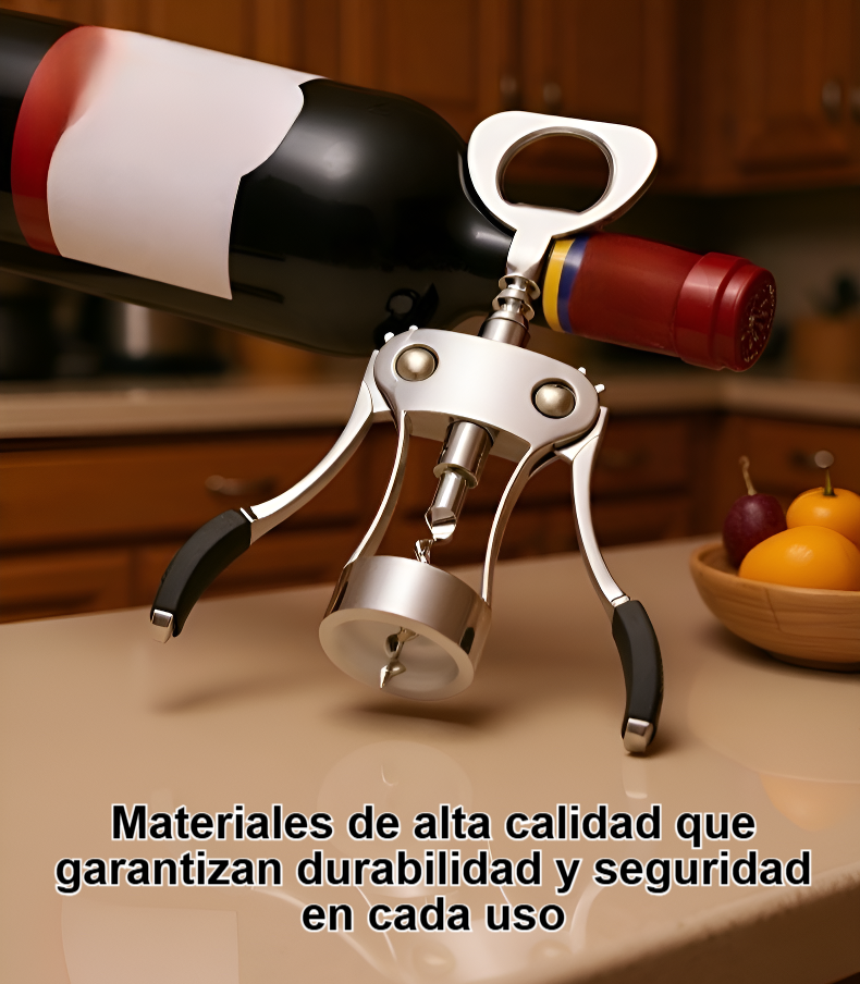 Abridor de vino tinto multifuncional para el hogar