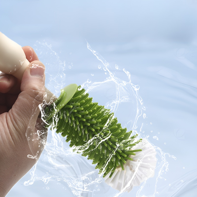 Nipple cleaning brush for baby bottles