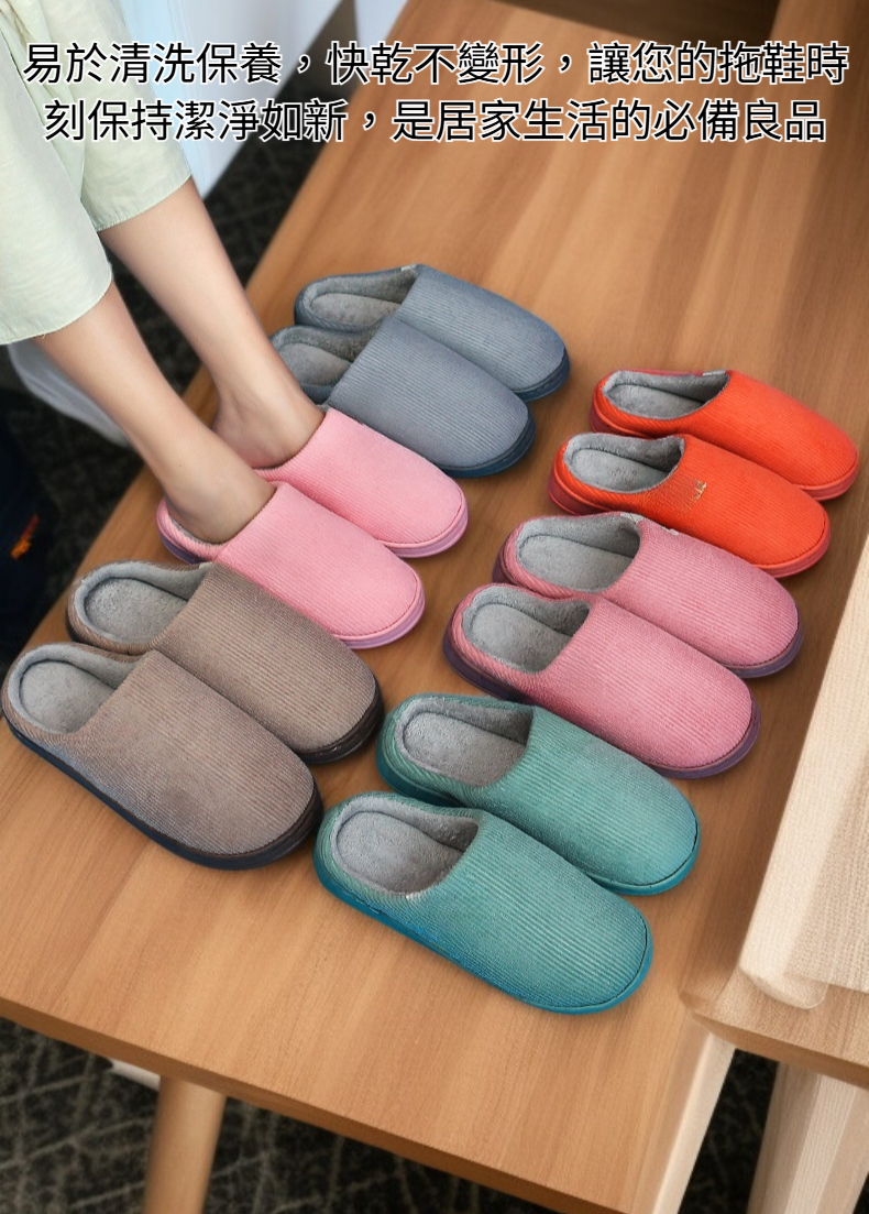 防滑底棉拖鞋適合室內穿著