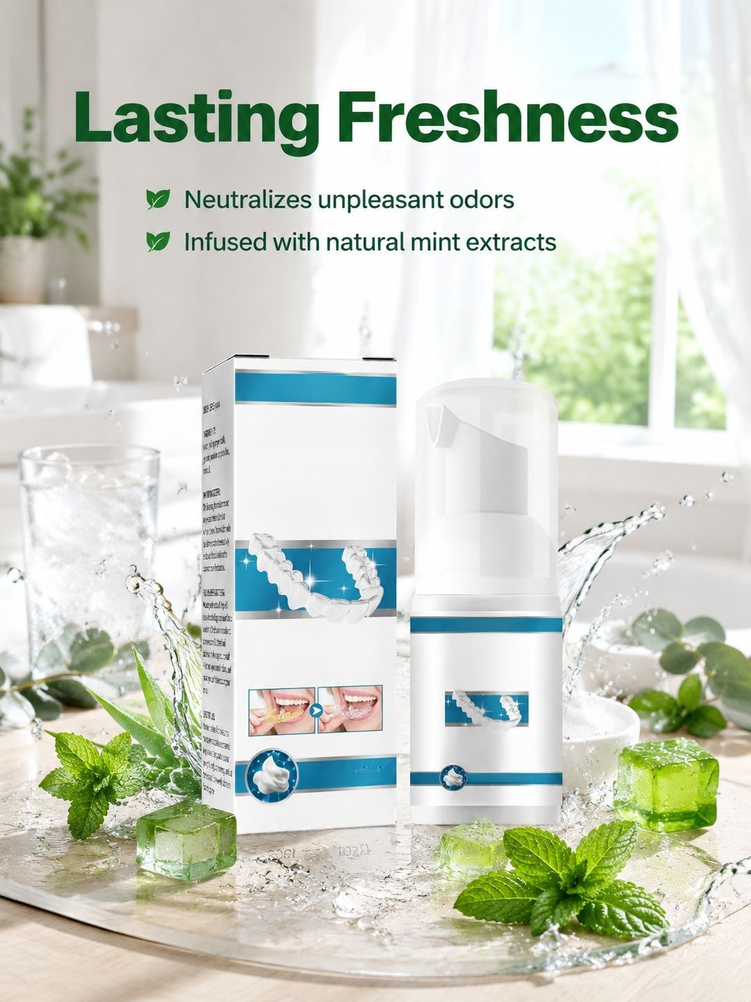 Easy-to-use denture cleaner for daily oral hygiene