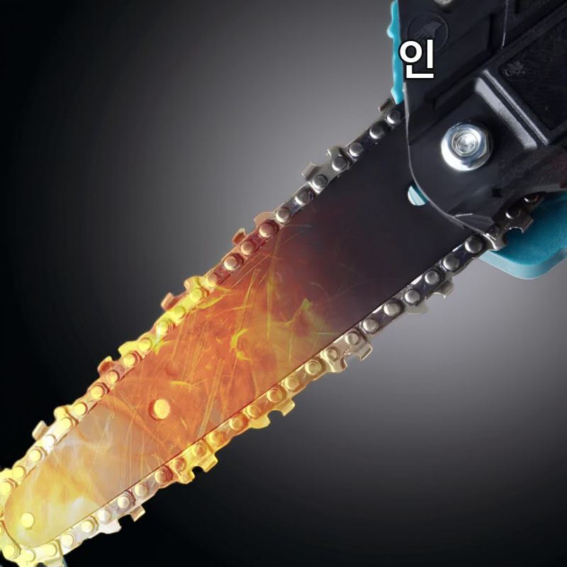 4インチのゴムコーティングされた片手リチウムチェーンソー