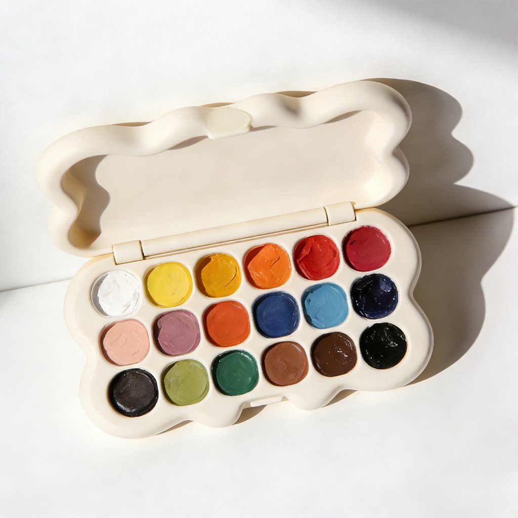 Ποικιλία αποχρώσεων ακρυλικών χρωμάτων σε συσκευασία