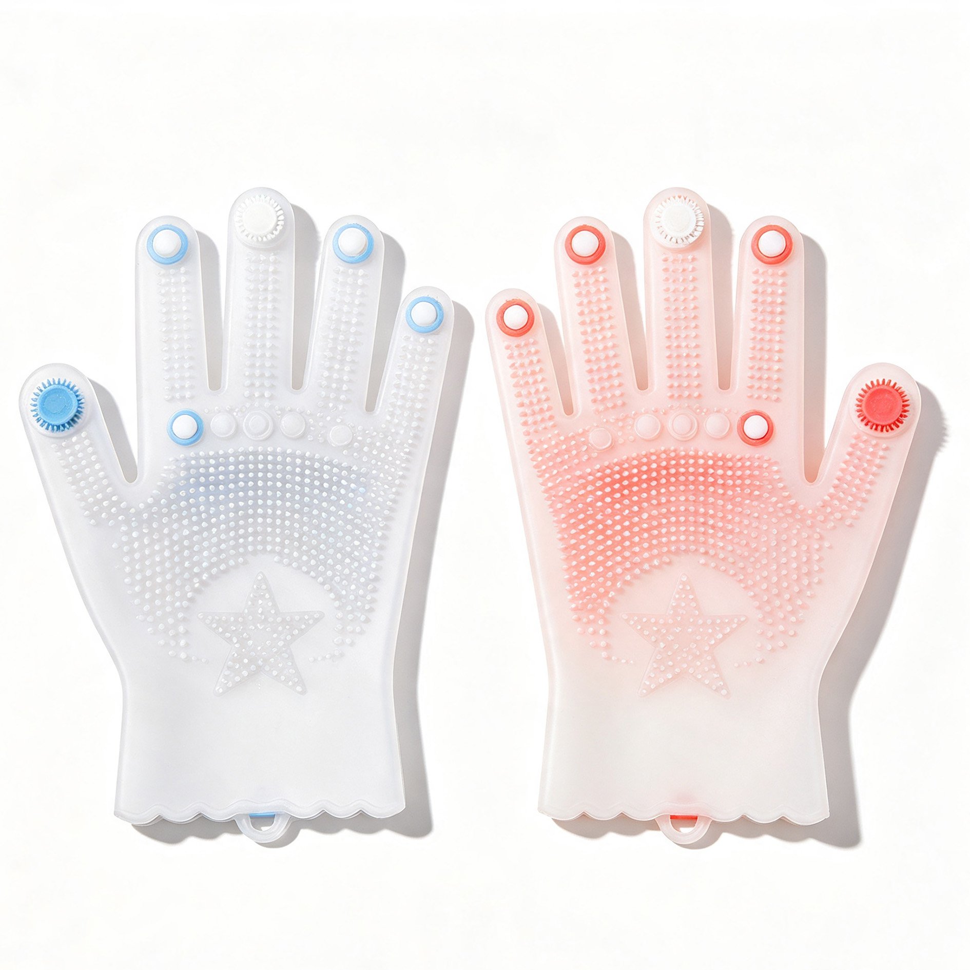 Silicone dishwashing gloves